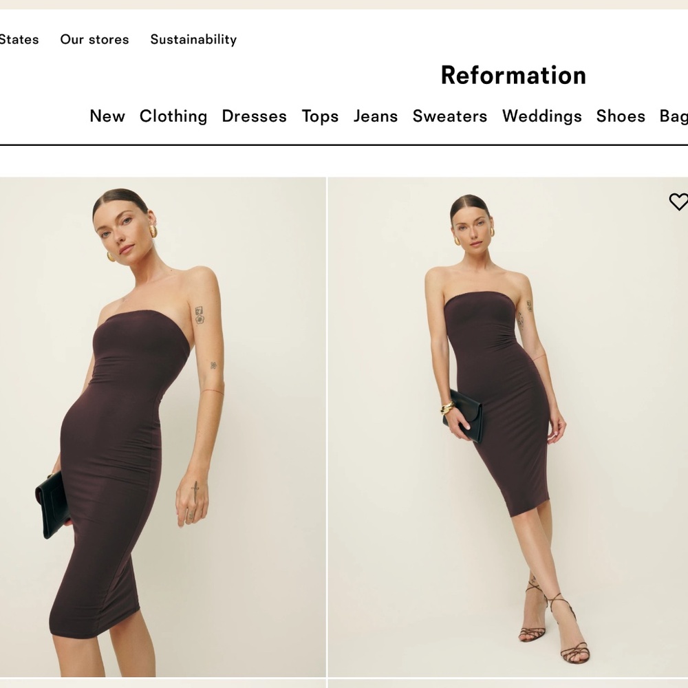 Reformation Etta Knit Dress